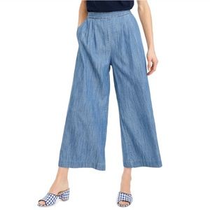 J.Crew high-rise wide leg cropped pants